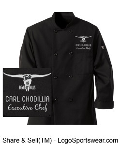 The Chef Carl Chodillia Chef's Coat (with Name) Design Zoom